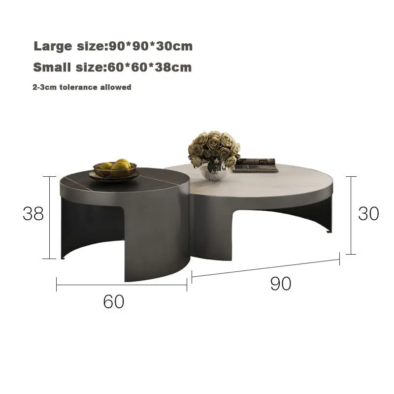 Modern Luxury Marble Round Coffee Tables — image 4
