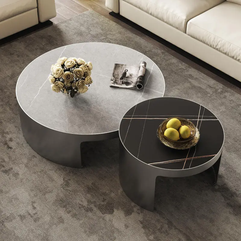 Modern Luxury Marble Round Coffee Tables — image 5