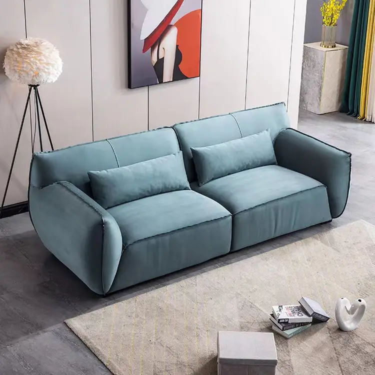 New Design High Quality Italian Soft Cushion Modern Nordic Fashionable Living Room Couch Sofa — image 2