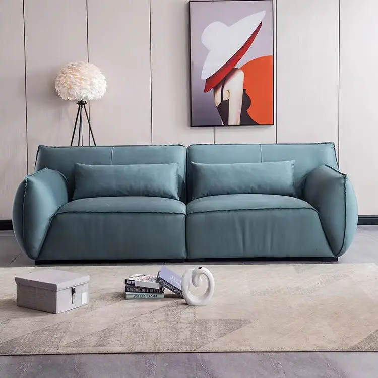 New Design High Quality Italian Soft Cushion Modern Nordic Fashionable Living Room Couch Sofa — image 3
