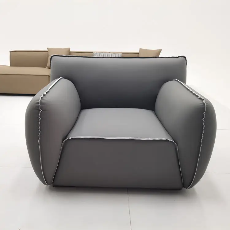 New Design High Quality Italian Soft Cushion Modern Nordic Fashionable Living Room Couch Sofa — image 4