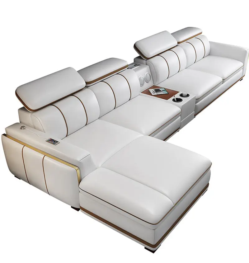 Canape Tufted Uphlosterd Sectional Couch Living Room Furniture Sofa Set Modern Couch — view 1