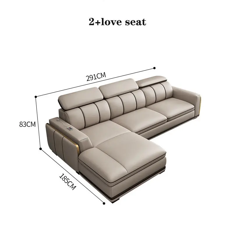 Canape Tufted Uphlosterd Sectional Couch Living Room Furniture Sofa Set Modern Couch — image 4