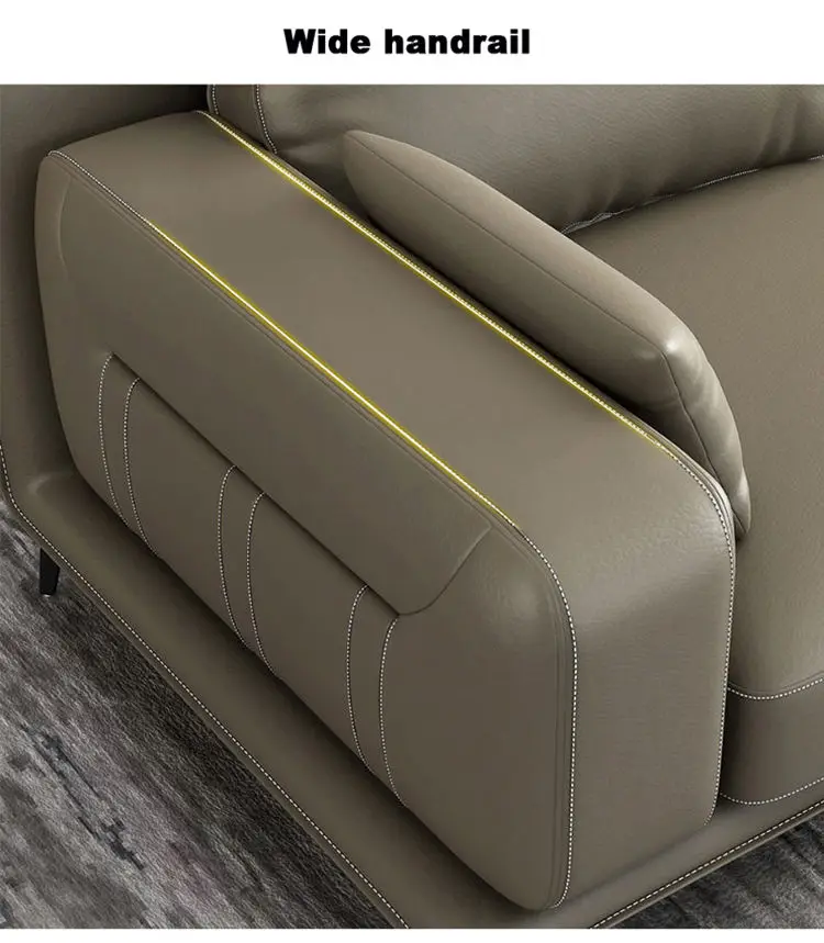 Nordic Cheap Sectional Sofa Set L Shape Leather Large Living Room Furniture Sofa Luxury Couch — view 6