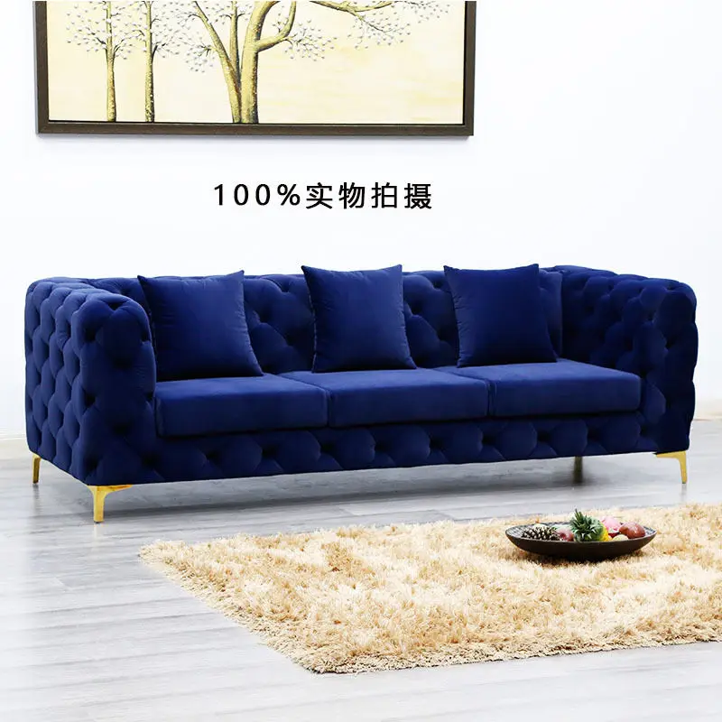 Canape Luxury Round Sofa Lounge Sectional Modern Lounge Cheap Low Price Tufted Fabric Sofa Sets — image 3