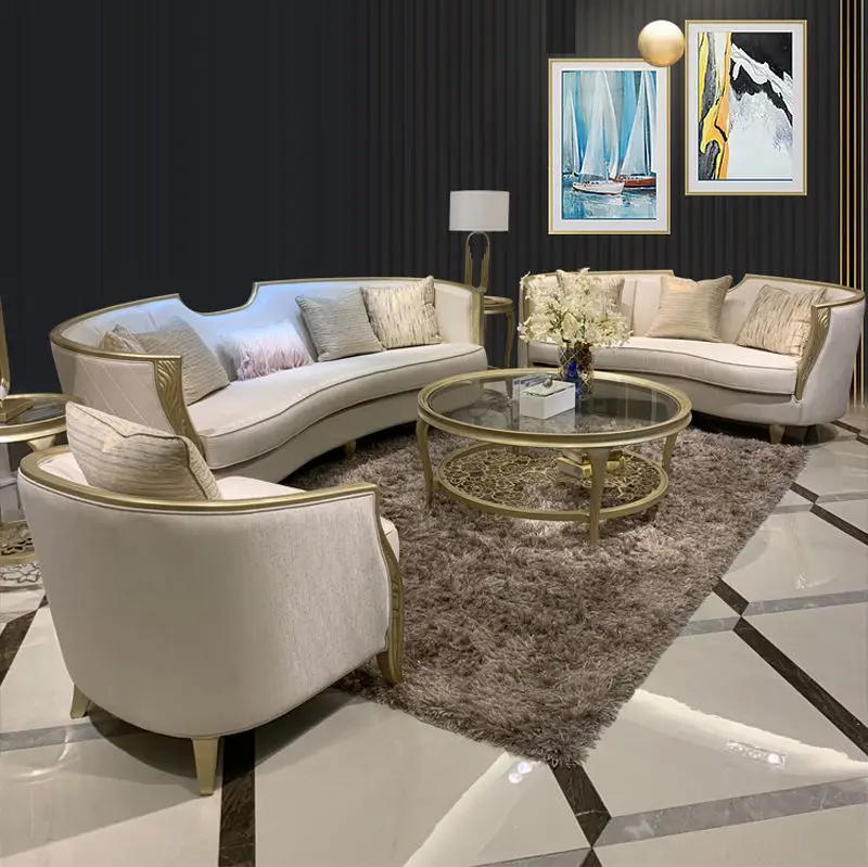 Canape Modern Cheap 1 2 3 7 Seat Leather Sectional Living Room Furniture Couches — image 3