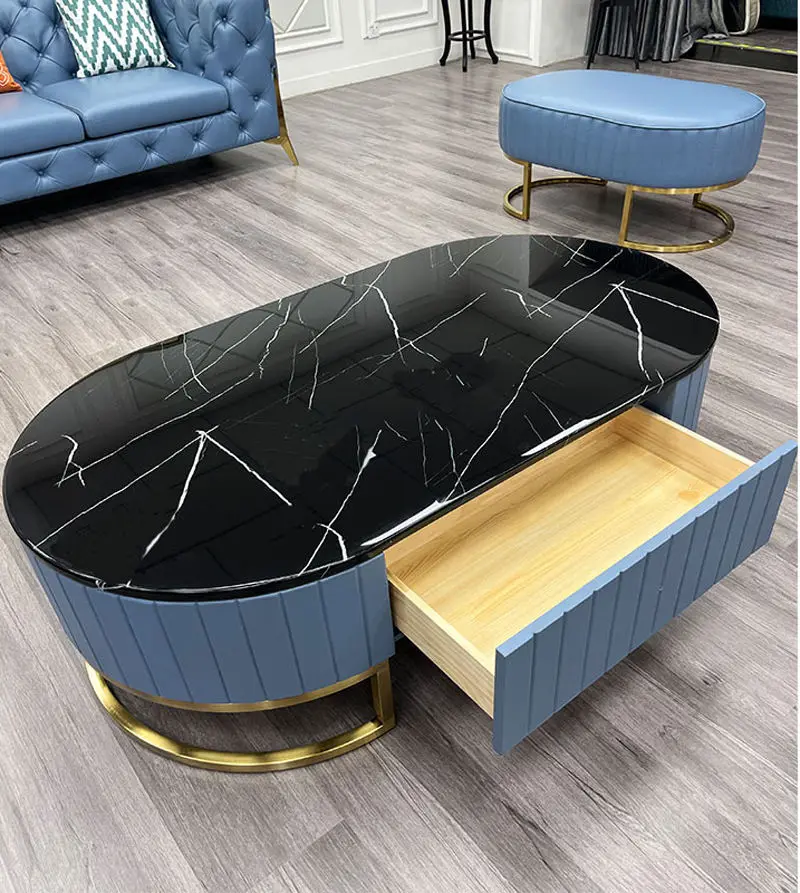 Modern High Quality Luxury Tufted Leather Fabric Sectional Living Room Sofas Couches Sofa Set — image 5