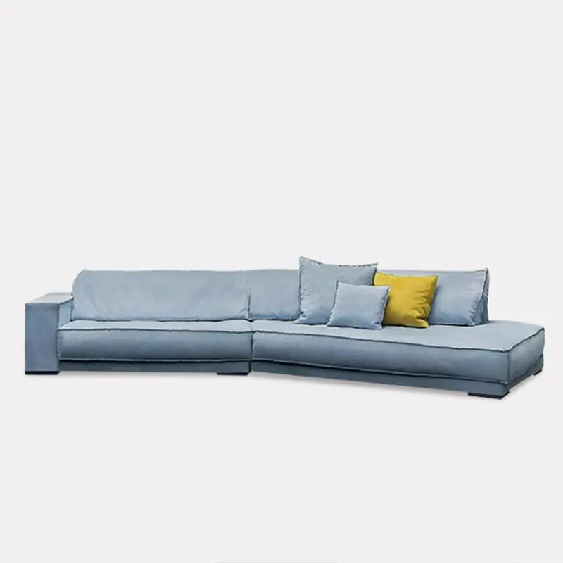 Italian Design Comfortable Fabric Sectional Sofa Hotel Home Living Room Furniture Corner Curve Couch — image 4
