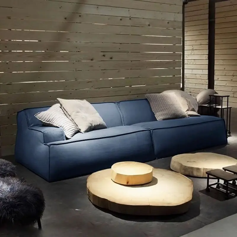 Contemporary Sofa Set Genuine Leather Modern Furniture for Living Room Comfortable Couches — image 4