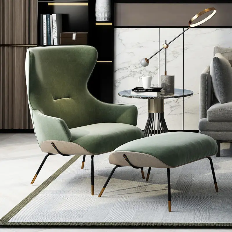Nordic Modern Leisure Living Room Furniture Single Lazy Danish Lounge Chair — view 5