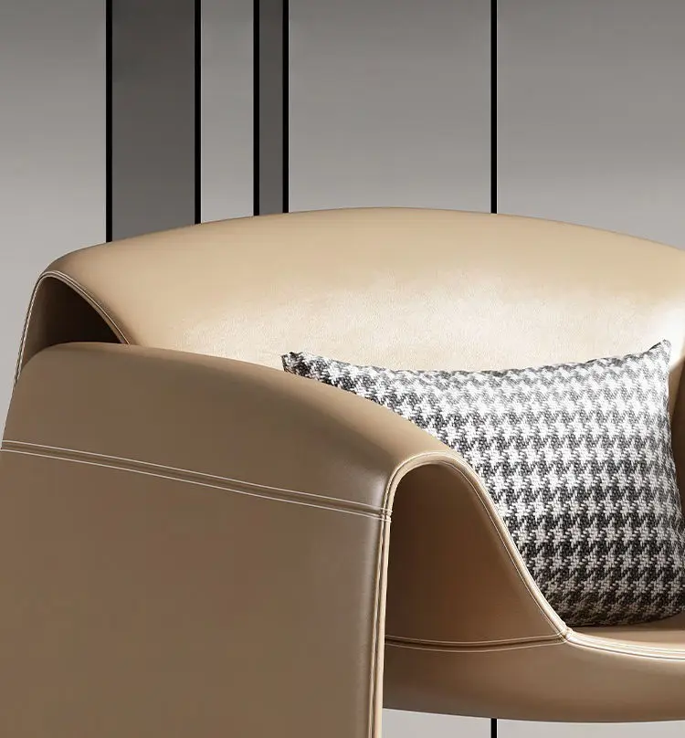 Italian Modern Leisure Luxury Other Living Roome Furniture Leather Chair Modern Chair — image 5