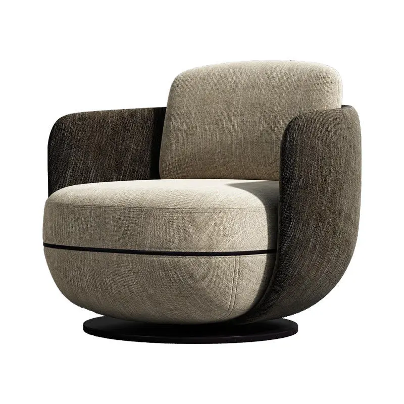 Nordic Modern Armrest Fabric Living Room Furniture Leisure Chair — image 2