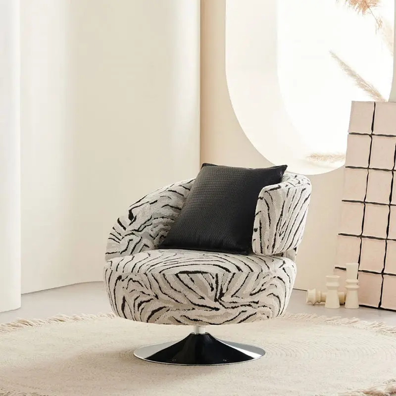 Light Luxury Single Swivel Sofa Chair for Home Office and Bedroom Modern Minimalist Leisure Chair for Living Room Recept — view 1