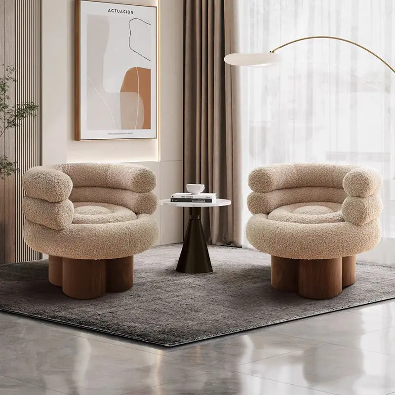 Modern Luxury Single Sofa Chaise Lounge Chair Furniture Factory Wholesale Unique Home Office Living Room Dining — image 4