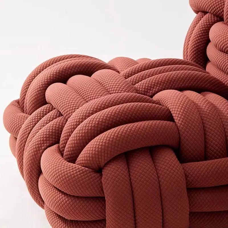 Modern Comfortable Fabric Sofa Chair for Home Office Bedroom Hotel or Villa Simple Unique Leisure Style — image 3