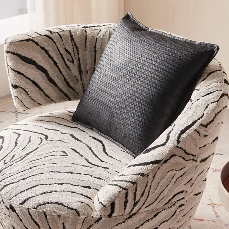 Light Luxury Single Swivel Sofa Chair for Home Office and Bedroom Modern Minimalist Leisure Chair for Living Room Recept — view 4