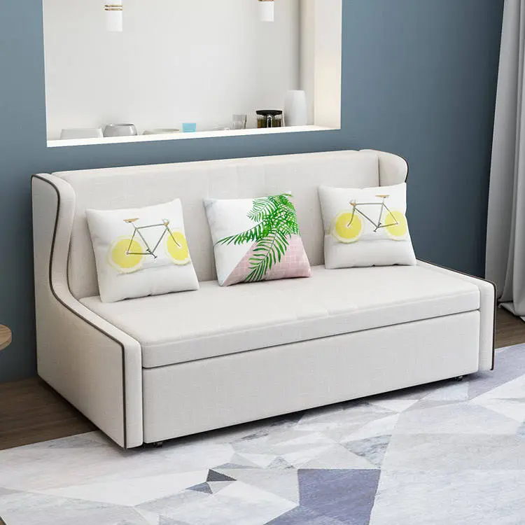 Nordic Modern Living Room Furniture Smart Multifunction Couch Folding Sofa Bed With Storage — image 3