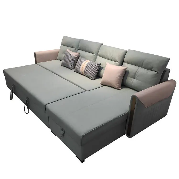 Low Prices Customized Sectional L Shape Foldable Sofa Bed With Storage — view 1