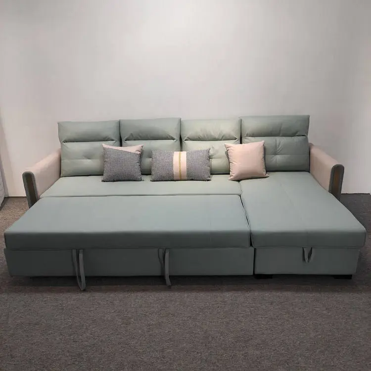 Low Prices Customized Sectional L Shape Foldable Sofa Bed With Storage — image 2