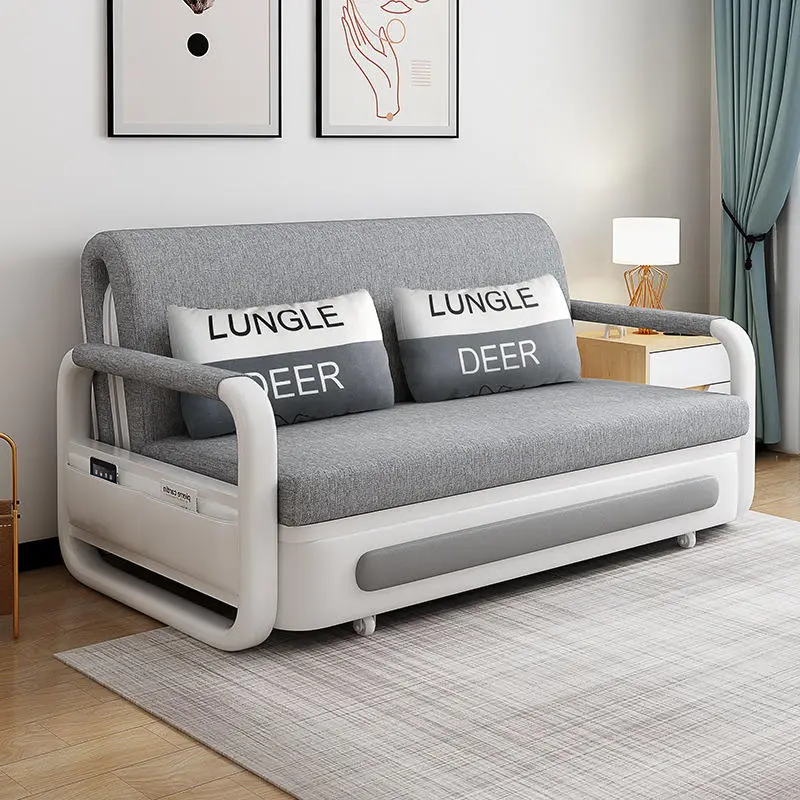 Modern Pull Out Small Storage Folding Cheap Living Room Furniture Sofa Bed — view 1