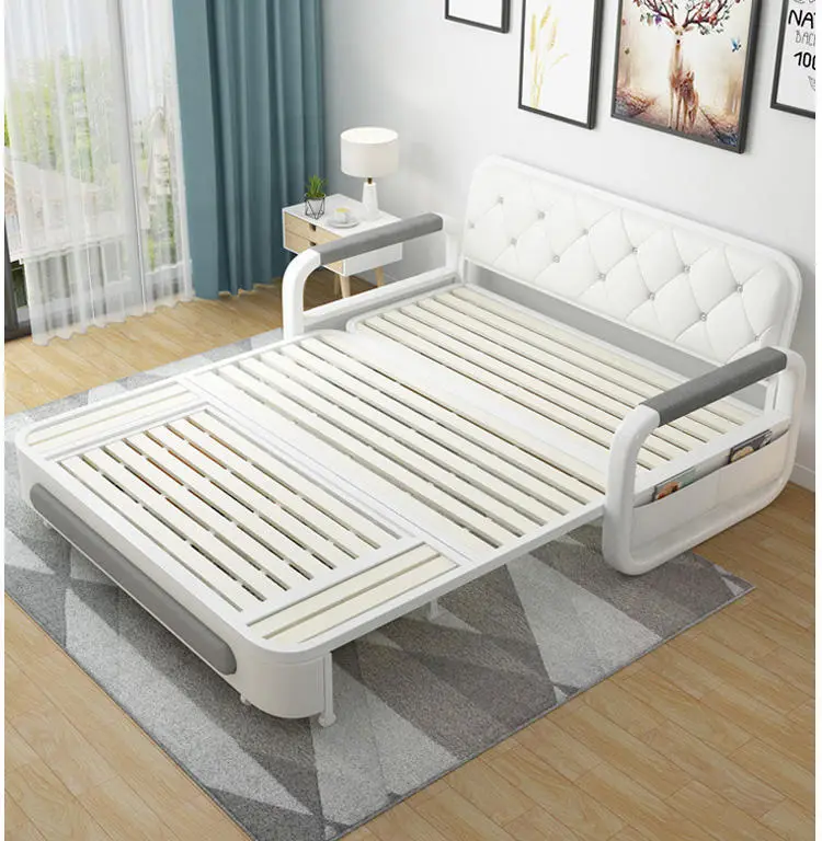 Modern Pull Out Small Storage Folding Cheap Living Room Furniture Sofa Bed — image 5