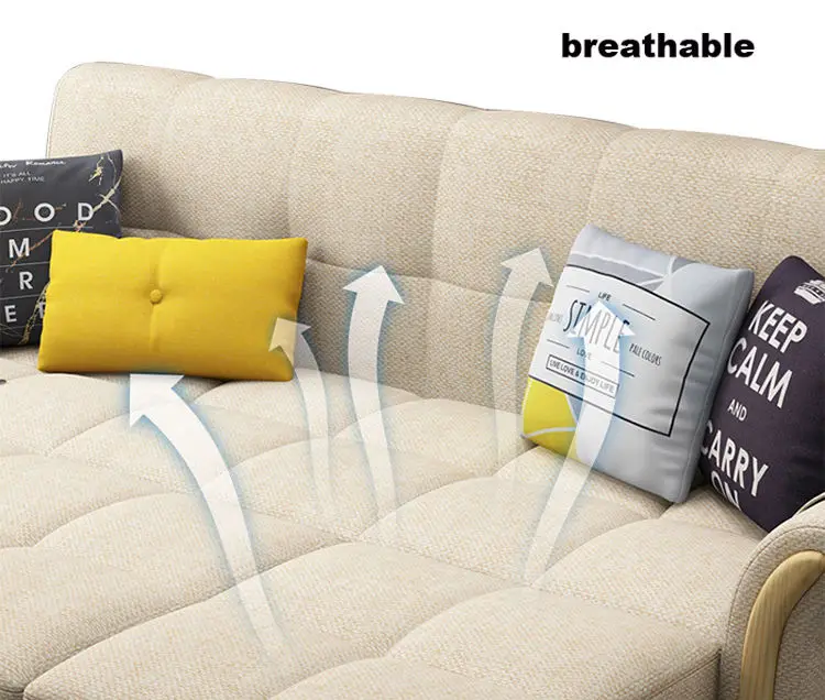Modern Living Room Furniture Fabric Storage Adjustable Sofabed Folding Sofa Bed Cum Bed — image 4
