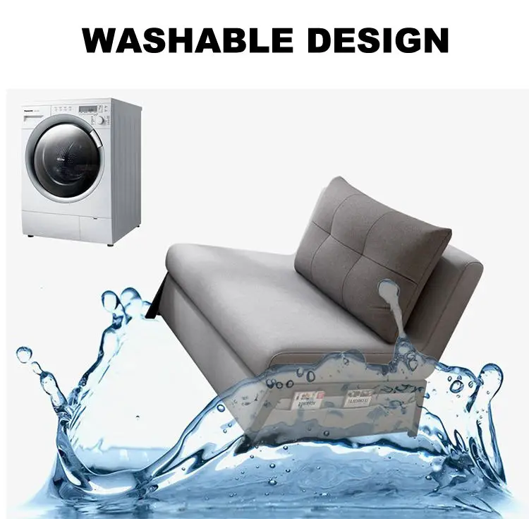 Folding Corner Convertible Living Room Transformer Fabric Single Sofa Bed — image 6