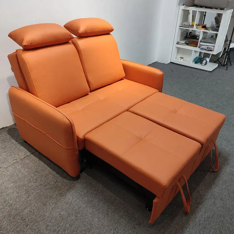 Modern Simple Luxury Couch 2 Seat Living Room Furniture Sofa Cam Bed — image 2