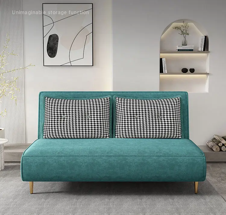 Modern Folding Living Room Furniture Pull Out Fabric Sofa Bed — image 5