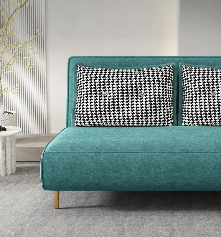 Modern Folding Living Room Furniture Pull Out Fabric Sofa Bed — image 6