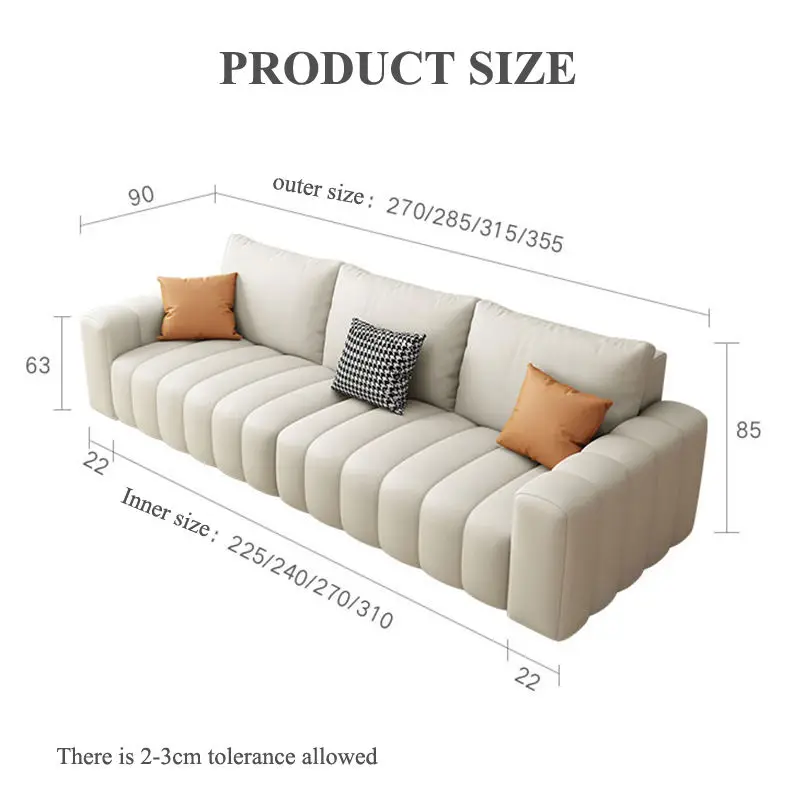 Modern Tufted Sofa Bed for Living Room Furniture Couches — image 6