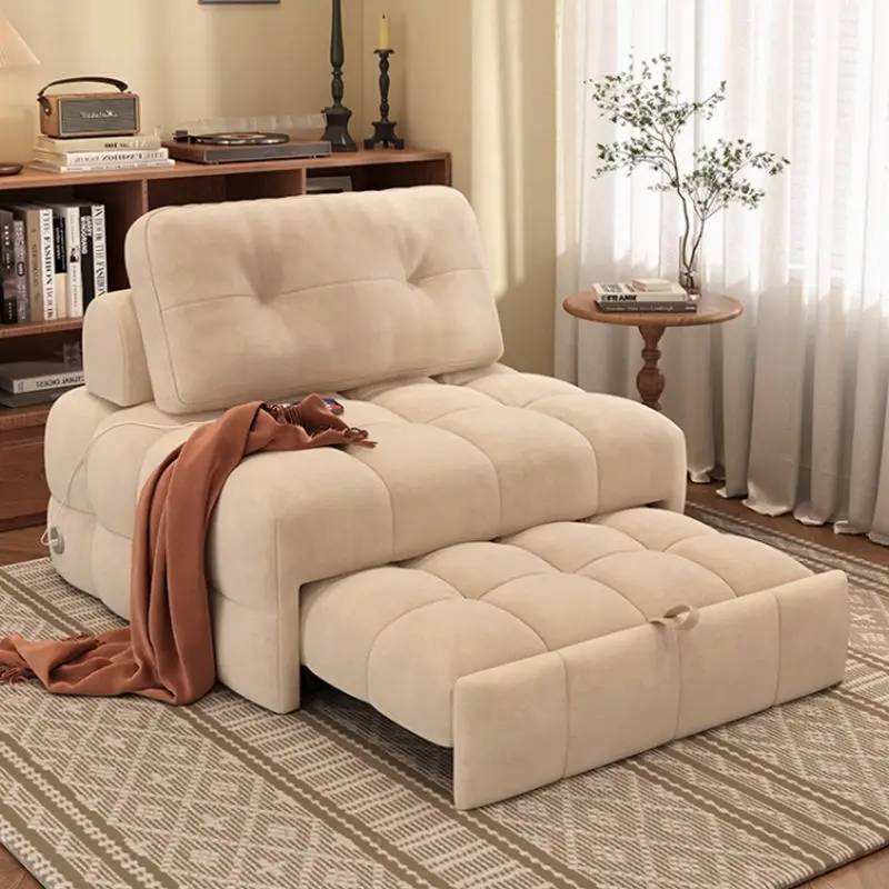 3-in-1 Modern Folding Lounge Sofa Cama Bed Chair Convertible Sleeper Single Extendable & Reclining for Living Room or Hotel — image 2