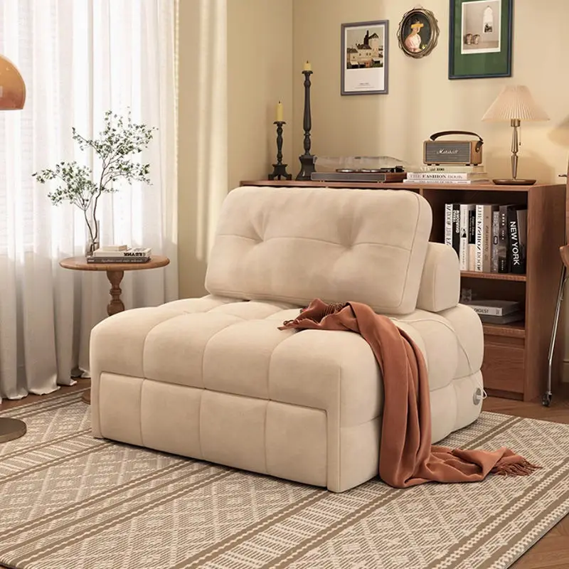 3-in-1 Modern Folding Lounge Sofa Cama Bed Chair Convertible Sleeper Single Extendable & Reclining for Living Room or Hotel — image 3