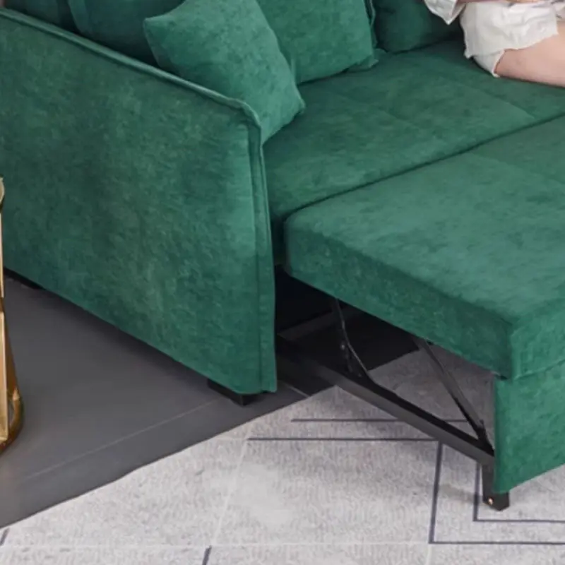 Modern Style Folding Sofa Fabric Upholstery Lounge Couch with Extendable Feature for Living Room Hotel or Bedroom — image 4