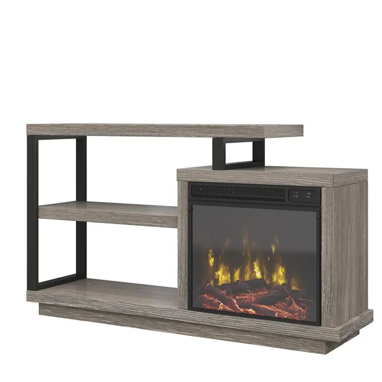 Customized Color Wooden Tv Fireplace Unit Stand Cabinet Simple — view 1