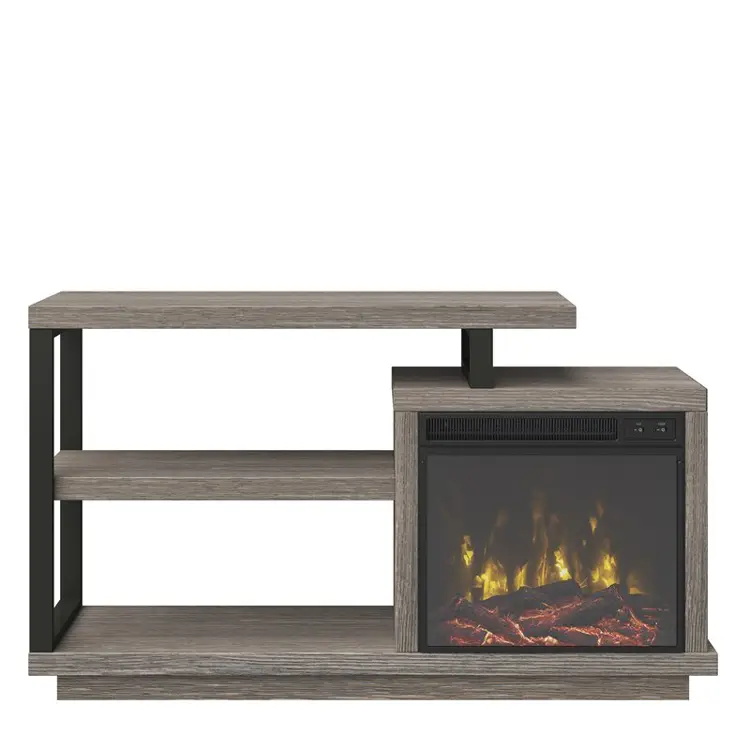 Customized Color Wooden Tv Fireplace Unit Stand Cabinet Simple — image 2