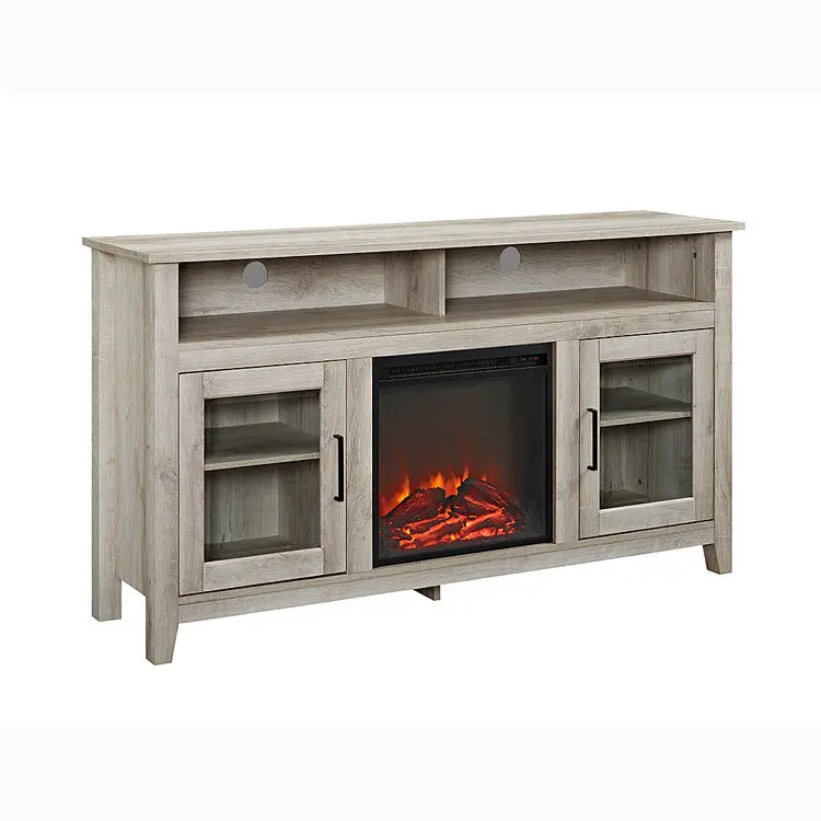 With Fireplace Modern Furniture Tv Stands Cabinet — view 1
