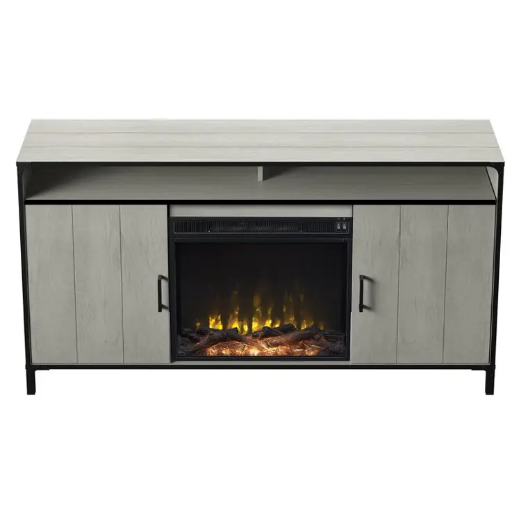 Antique Metal Frame Tv Fireplace Cabinet Modern Simple — image 4