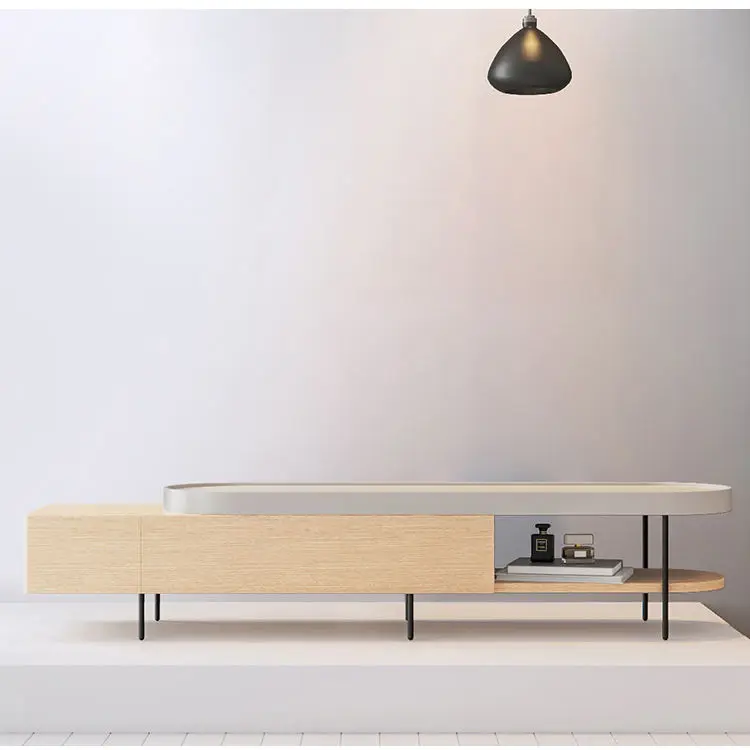China Supplier Modern Extendable Tv Stand Unit Lift Cabinet — image 5