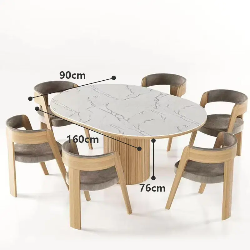 Simple Solid Wood Rock Plate Round Edge TV Stand High Quality Unique TV Unit — image 6