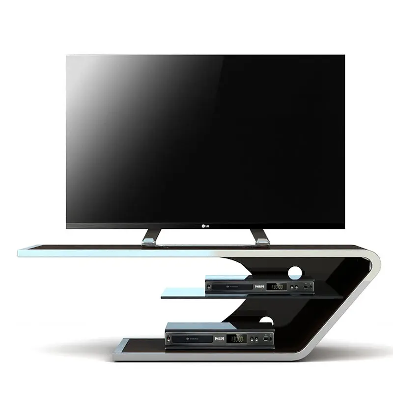 Modern Luxury TV Stand Unique Design Home Furniture Unit Floor Stand — image 2