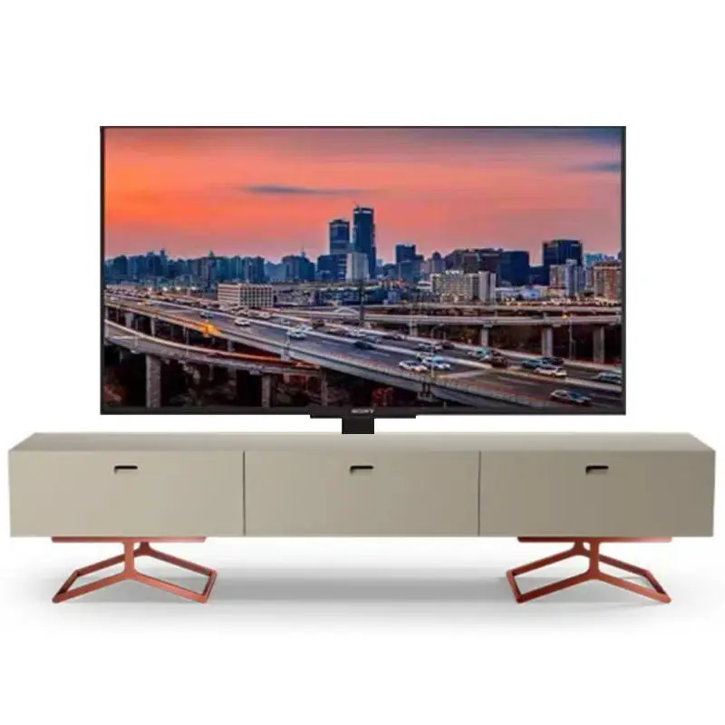 Modern Living Room TV Stand Economical Home Furniture with Floor Stand TV Cabinet — image 2
