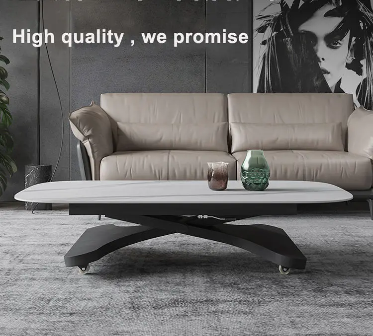 Factory Price Simple Adjustable Modern Lift Top Coffee Table — image 4
