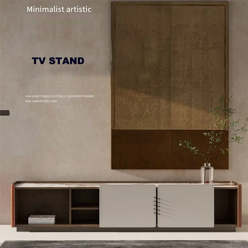 Modern Luxury Nordic Living Room Furniture Marble Tv Stand and Coffee Tables — image 3