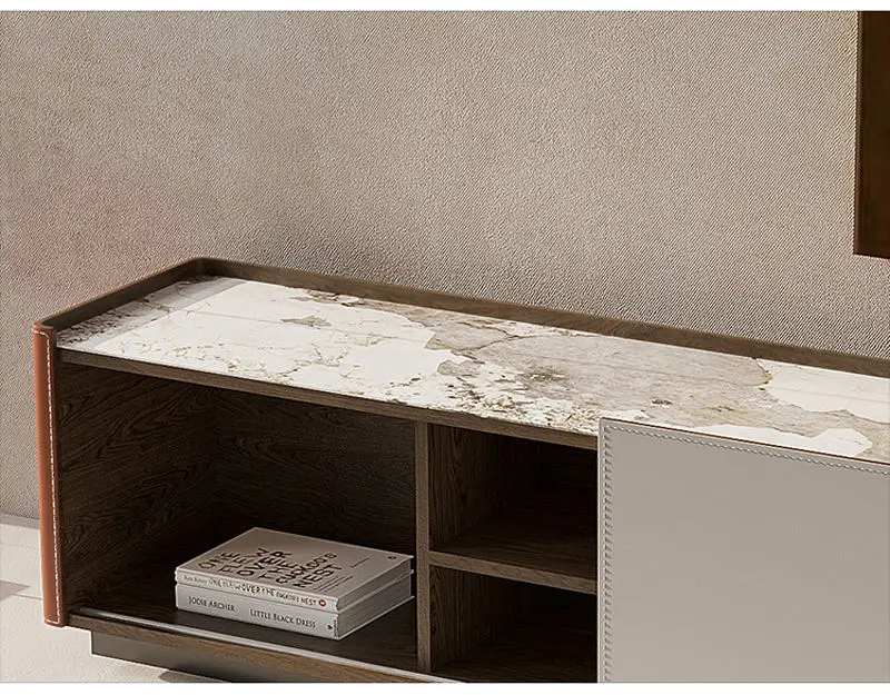 Modern Luxury Nordic Living Room Furniture Marble Tv Stand and Coffee Tables — image 5