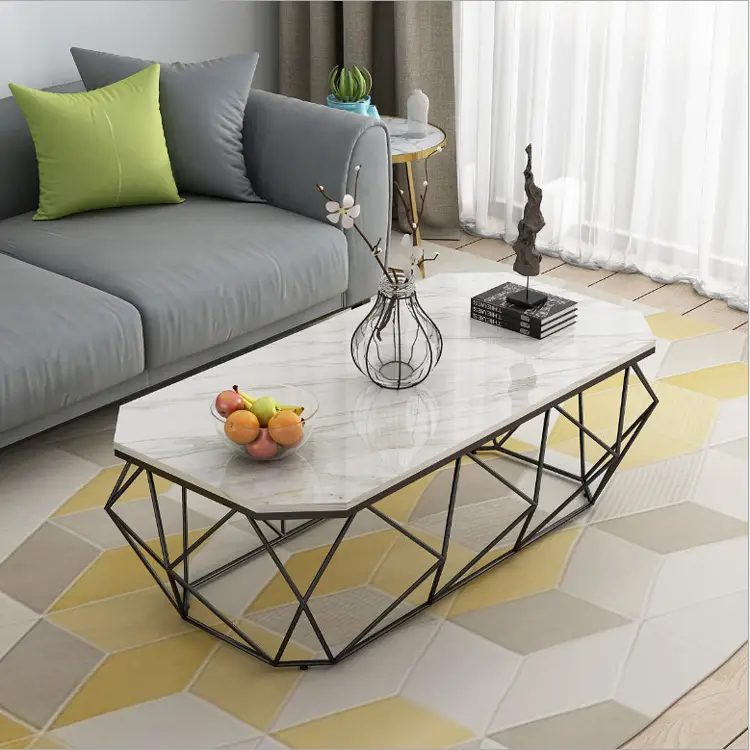 China Supplier Square Marble Top Furniture Coffee Table — image 5