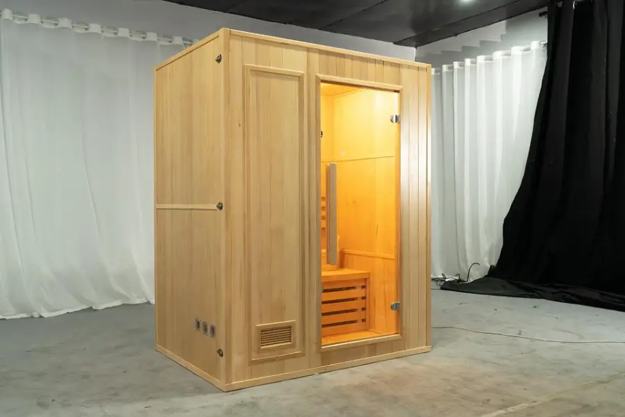 High Quality Factory Direct Sale 3 Person Traditional Dry Steam Sauna Solid Wood Eco-Friendly Stove Heater — image 3