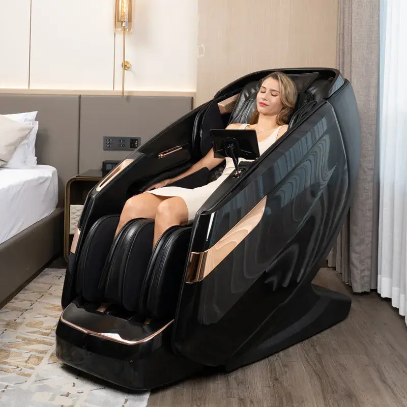 5D Massage Chair,Full Body Zero Gravity Recliner Chair with Smart Large Screen Bluetooth Heat Foot Roller — image 3