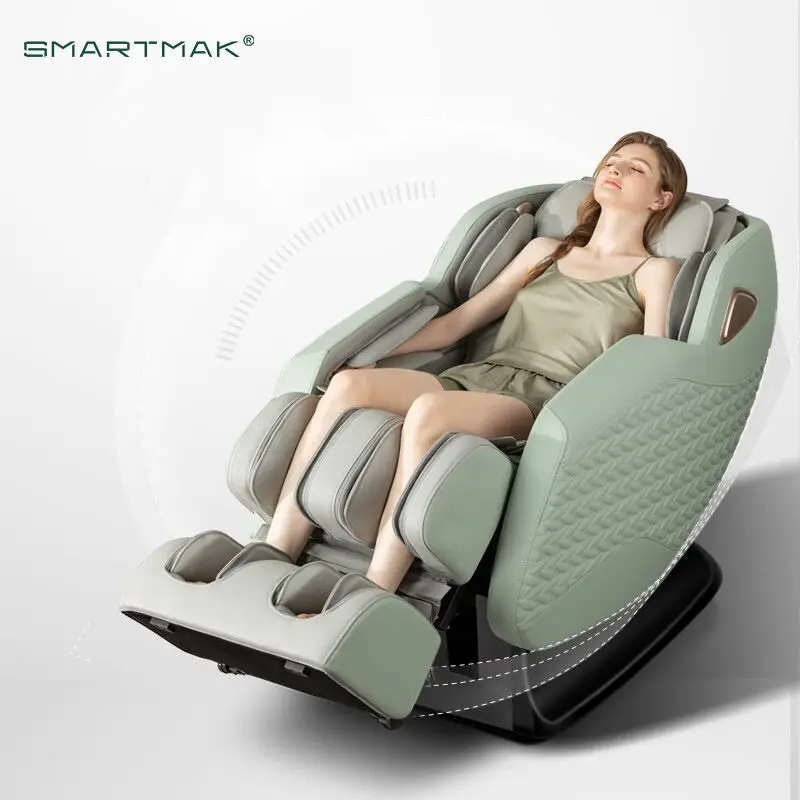 China Best 0 Gravity Electric 3d 4d Sl Track Salon Massage Chair Bed Full Body — image 5