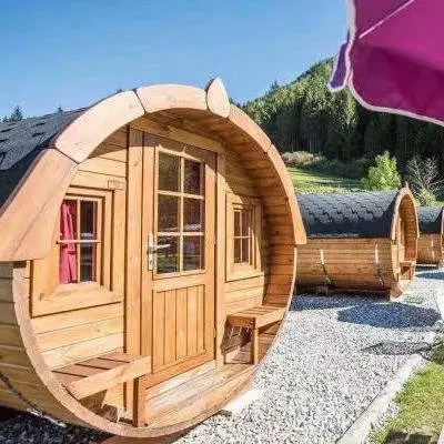 2024 Red Cedar Sauna Soild Wood Wooden Sauna Dry Wet Steam Outdoor Barrel Sauna Room — image 4